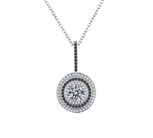 Damhalsband med cirkulärt hänge D567