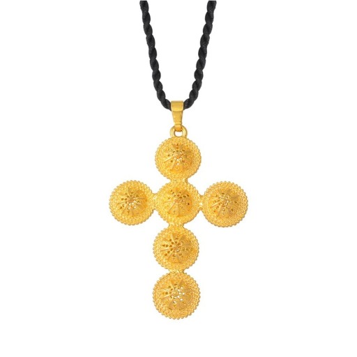 Damhalsband med kors D345