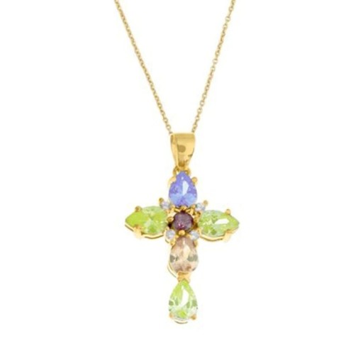 Damhalsband med kors D443