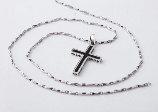 Damhalsband med kors G491