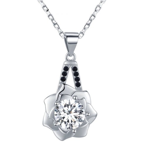 Damhalsband med blomma D424