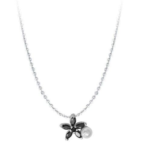 Damhalsband med blomma D644