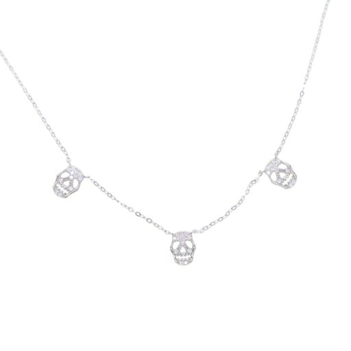 Damhalsband med dödskallar
