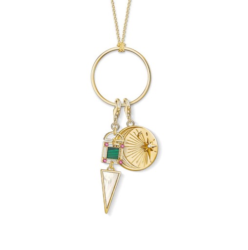 Damhalsband med clip-on hänge