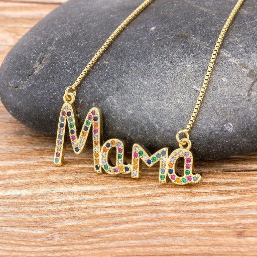 Damhalsband med mammahänge D115