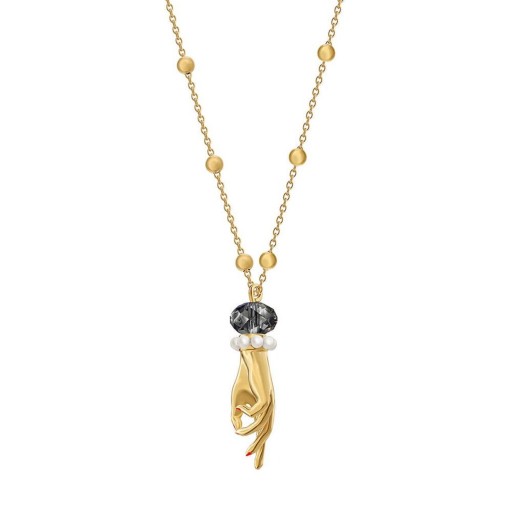 Kvinnors halsband med hand