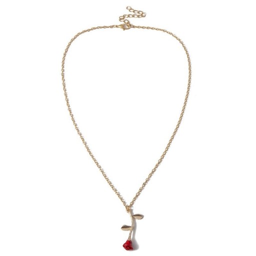 Damhalsband med rosé G694