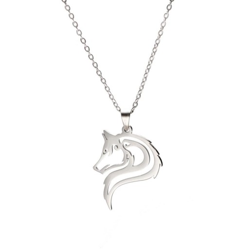 Damhalsband med varg D371