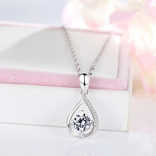 Damhalsband med zirkon G473
