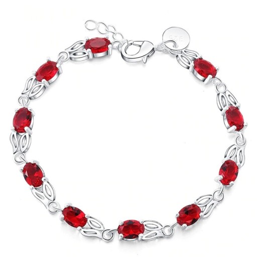 Damarmband med stenar H174