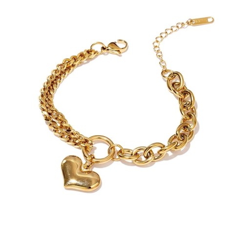 Damarmband med hjärta H609