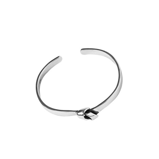 Kvinnors öppet armband med knut