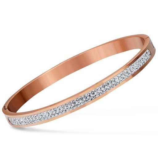 Solid armband för kvinnor med stenar H212