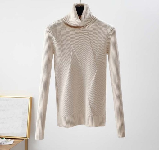 Stickad turtleneck för damer G211