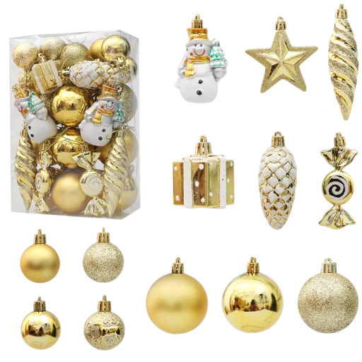 29 stuks Hangende Kerstdecoraties voor Binnen Verschillende Vormen Ballen Sneeuwpop Dennenappel Woondecoratie voor de Boom en Feestelijke Versiering