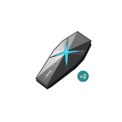 2er-Set ASMAX F1-Gegensprechanlagen Bluetooth 5.3 IP67 Dual-Chip 10 Fahrer Mesh LED-Hintergrundbeleuchtung HIFI-Sound 1250 mAh Akku OTA-Update