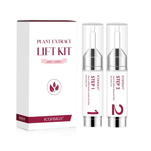 2x 5 ml Professional Lash and Brow Lamination Kit Two-Step Lash & Brow Lift Kit Plant Extract Long-Lasting Curl and Nourishment