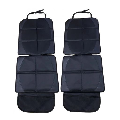 2x Black Car Seat Cover Oxford Fabric Non-Slip Breathable Durable Interior Vehicle Upholstery Protection