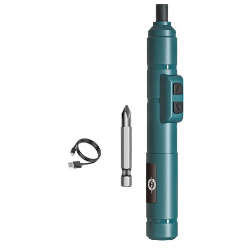 3.6V Rechargeable Electric Screwdriver with USB Cable Simple Control Panel Direction Switch Set with Attachment for Home Use