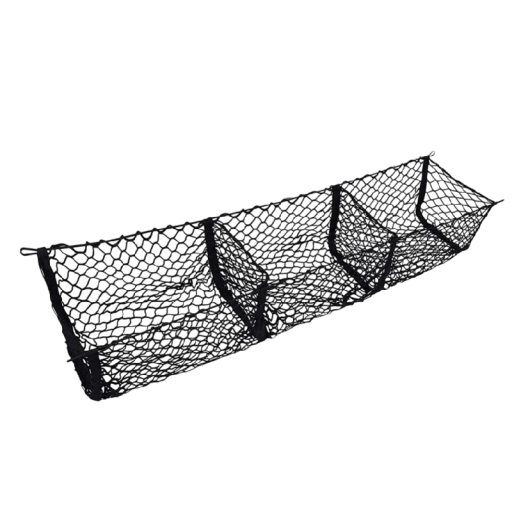 3-delt netorganisator til bilens bagagerum 120 x 28 x 30 cm Polyester Praktisk opbevaringsboks til tilbehør Pladsbesparende Rejsetilbehør