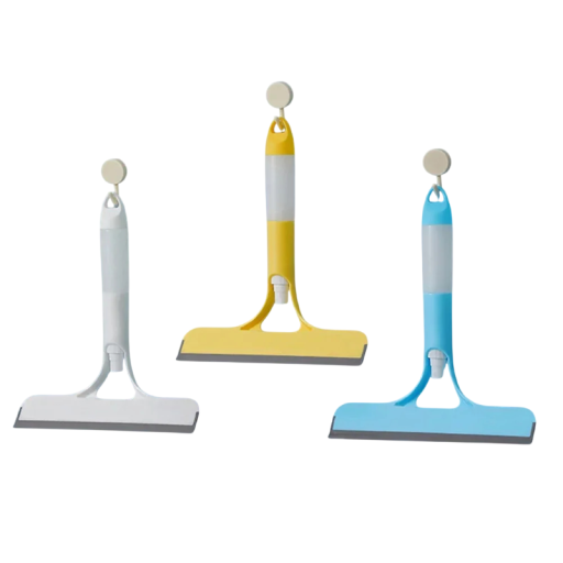 3-in-1 raamwisser met spray en microvezel 21,5 × 25,7 cm multifunctionele glas- en spiegelreiniger voor thuis