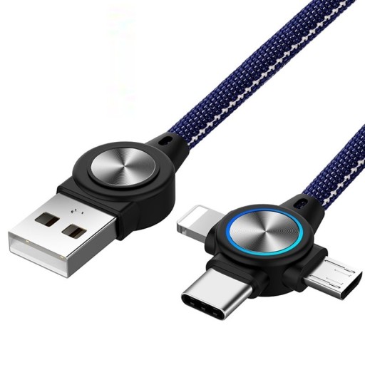 3-in-1 USB-datakaapeli