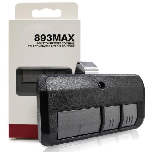 3 ks dálkové ovládání garážových vrat 3 tlačítka černo šedé kompatibilní s Learn Button systémem pro brány