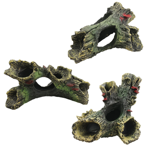 3 ks Dekorace do akvária Jeskyně pro ryby Pryskyřičné úkryty 16x10x7 cm 14x9x6 cm 15x5x7 cm Netoxické Ozdoby Bezpečné pro vodu
