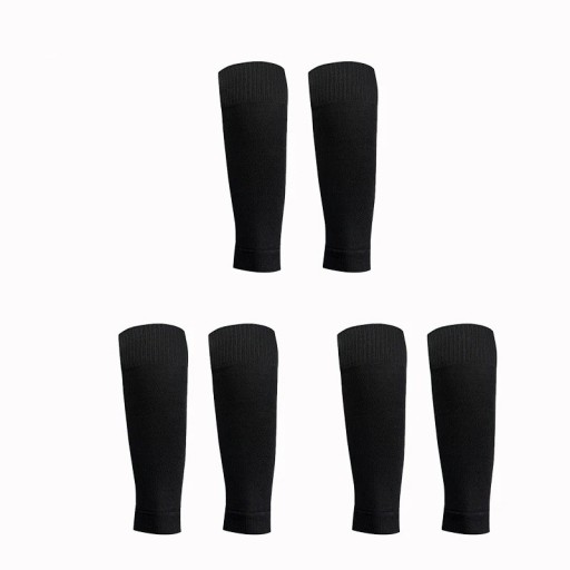3 paires de chaussettes de football pour adultes unisexes avec protège-tibias hautes jusqu'aux genoux élastiques respirantes sportives à séchage rapide
