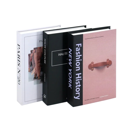 3 pcs Fake Book Decorations Non-Opening Paper Book Models Modern Design Home Decoration