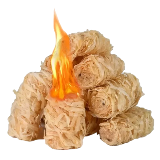 30 pz Accendifuoco naturali stecche di legno cerato 4,6 x 2 cm Accensione ecologica per camini griglie stufe fuochi Facile da usare