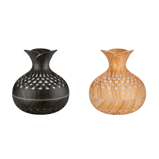 300 ml Luftbefeuchter mit Holzdekor USB-Aroma-Diffusor 2,5 W DC5V Ultraschallzerstäuber 300-450 ml für Zuhause
