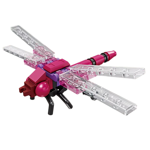 35 Piece 3D Model Dragonfly Construction Set Micro Building Blocks Mini Constructor for Children Aged 9 and Above Creative Insect Building Kit to Develop Imagination