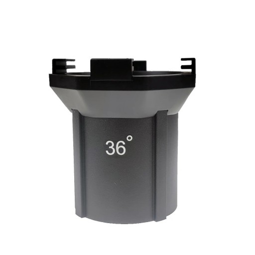36 Degree Exchangeable Optical Lens for Conical Photography Snoot with Bowens Mount Wider Focused Light Beam Grey Plastic