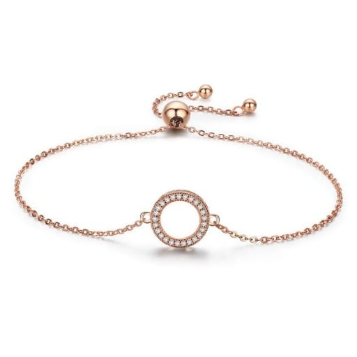 Kedjearmband för kvinnor med ring P146