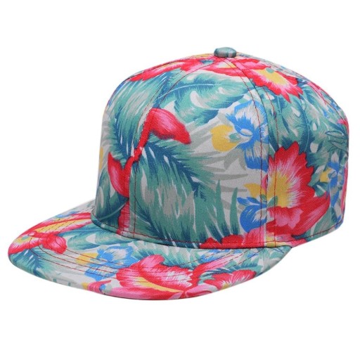 Kvinnors snapback med blommor
