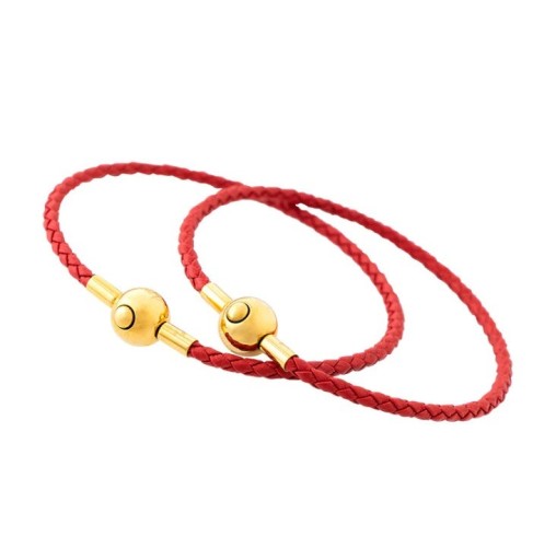 Kvinnors flätat armband med pärla