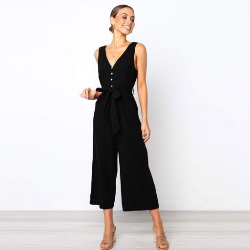 Trekvarts jumpsuit för kvinnor