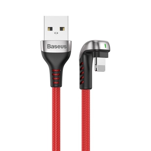 Vinklad datakabel för Apple Lightning / USB 2 m