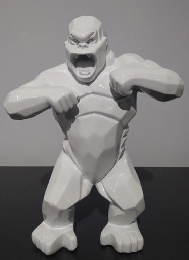 Dekorativ gorillastaty