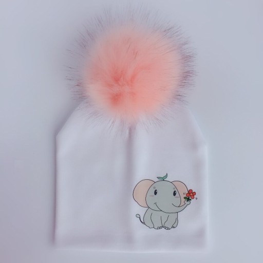 Nicole barnmössa med pompom