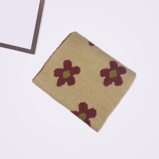 Barnscarf med blommor A401