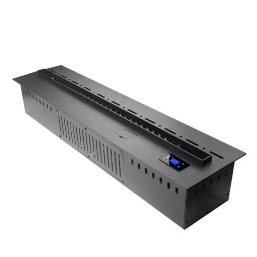 3D Atomised Water Vapour Fireplace, Length 120 cm, Power 150 W, LED with Original Flame Colour, 6 Height Levels, WiFi and Remote Control
