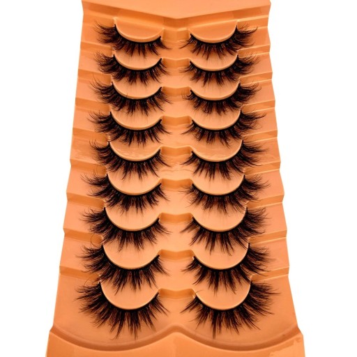 3D Black Volume Falsche Wimpern Dicke natürliche Wimpern zum Aufkleben Falsche falsche Wimpern 9 Paar