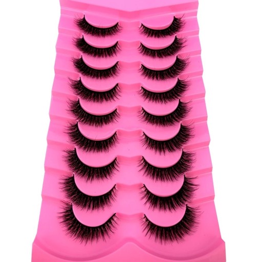 3D Black Volume Falsche Wimpern Dicke natürliche Wimpern zum Aufkleben Falsche falsche Wimpern 9 Paar