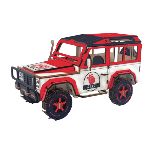 3D houten puzzel auto 21,3 × 10,8 × 11,2 cm 149 stukjes Laser gesneden model Handmatige montage met 3D handleiding Realistische decoratie en cadeau