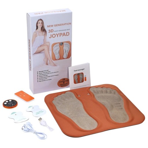 3D inteligentná masážna podložka na nohy 32x29 cm s RF diaľkovým ovládaním 8 režimov 29 úrovní Masáž svalov Krvný obeh Relaxácia Štíhle nohy