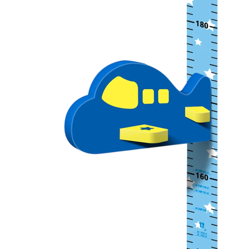 3D Kindermaßstab für die Wand Flugzeug Magnetischer Höhenmesser 65–185 cm Wandmessgerät zur Höhenmessung Dekoration für das Kinderzimmer