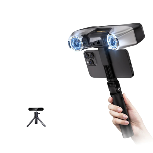 3D laser scanner Revopoint MetroY Pro met 34 blauwe laserlijnen precisie 0,01 mm Wi-Fi 6 en kleurenscanning voor CAD en 3D printen