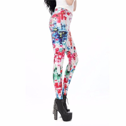 3D Leggings för kvinnor - Vit